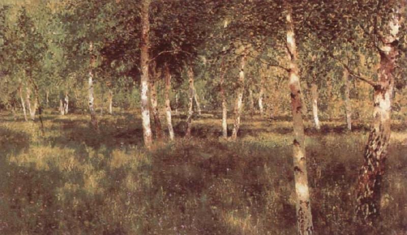 Isaac Ilich Levitan Birch Grove oil painting picture